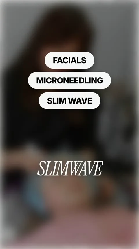 A Bella Show short labelling Starla's specialties: facials, microneedling and SlimWave